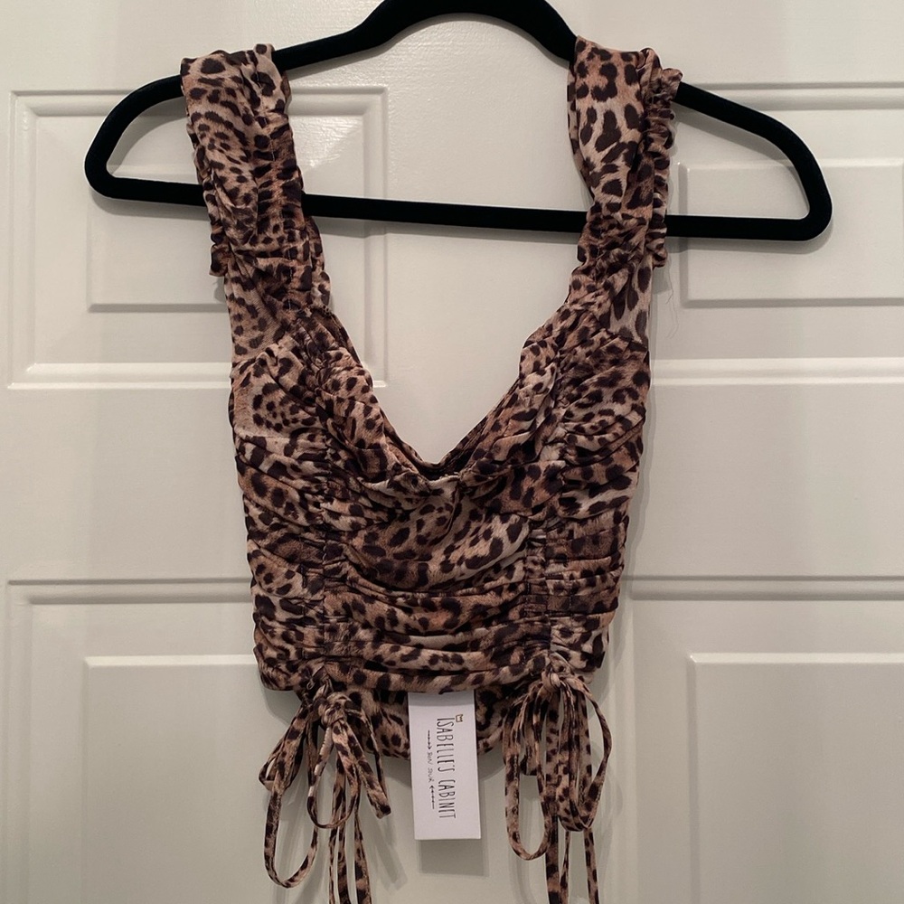 Leopard print top